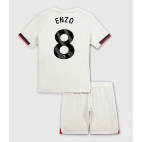 Baby Fußballbekleidung Chelsea Enzo Fernandez #8 Auswärtstrikot 2025-26 Kurzarm (+ kurze hosen)